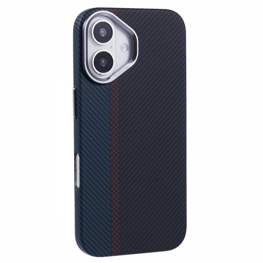 iPhone 16 - EIDERWOOD Mønstret Carbon Cover - MagSafe Kompatibel - Dark Colored Pattern