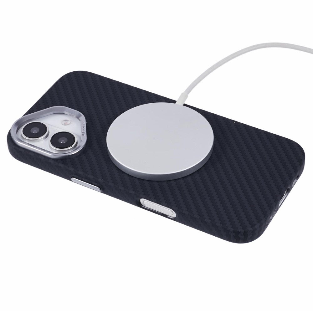 iPhone 16 - EIDERWOOD Mønstret Carbon Cover - MagSafe Kompatibel - Black