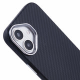 iPhone 16 - EIDERWOOD Mønstret Carbon Cover - MagSafe Kompatibel - Black
