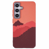 Samsung Galaxy S24 - EIDERWOOD Mønstret Carbon Cover - MagSafe Kompatibel - Orange Peak