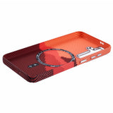 Samsung Galaxy S24 - EIDERWOOD Mønstret Carbon Cover - MagSafe Kompatibel - Orange Peak