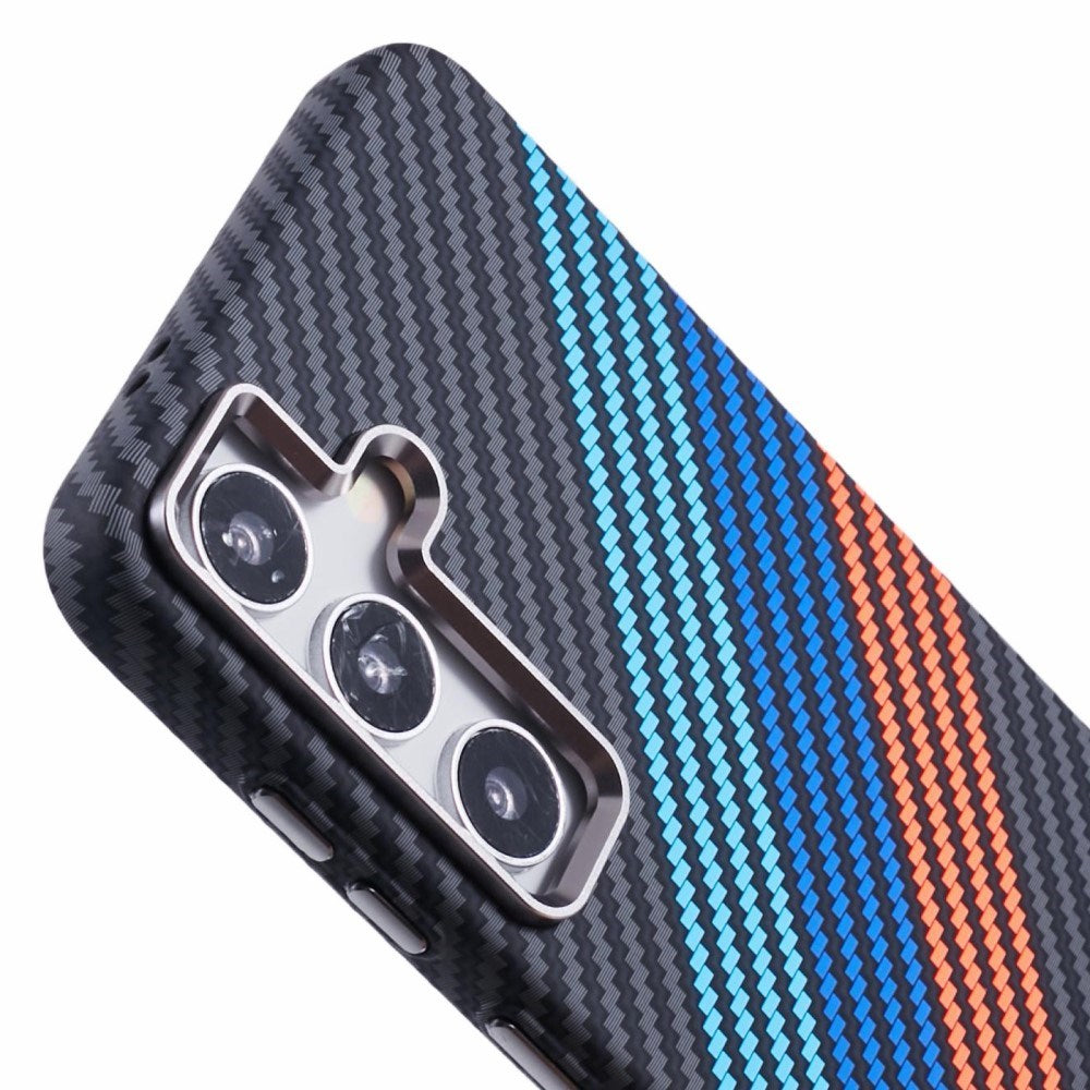 Samsung Galaxy S24 - EIDERWOOD Mønstret Carbon Cover - MagSafe Kompatibel - Colorful Stripes