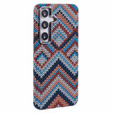 Samsung Galaxy S24 - EIDERWOOD Mønstret Carbon Cover - MagSafe Kompatibel - Retro Pattern