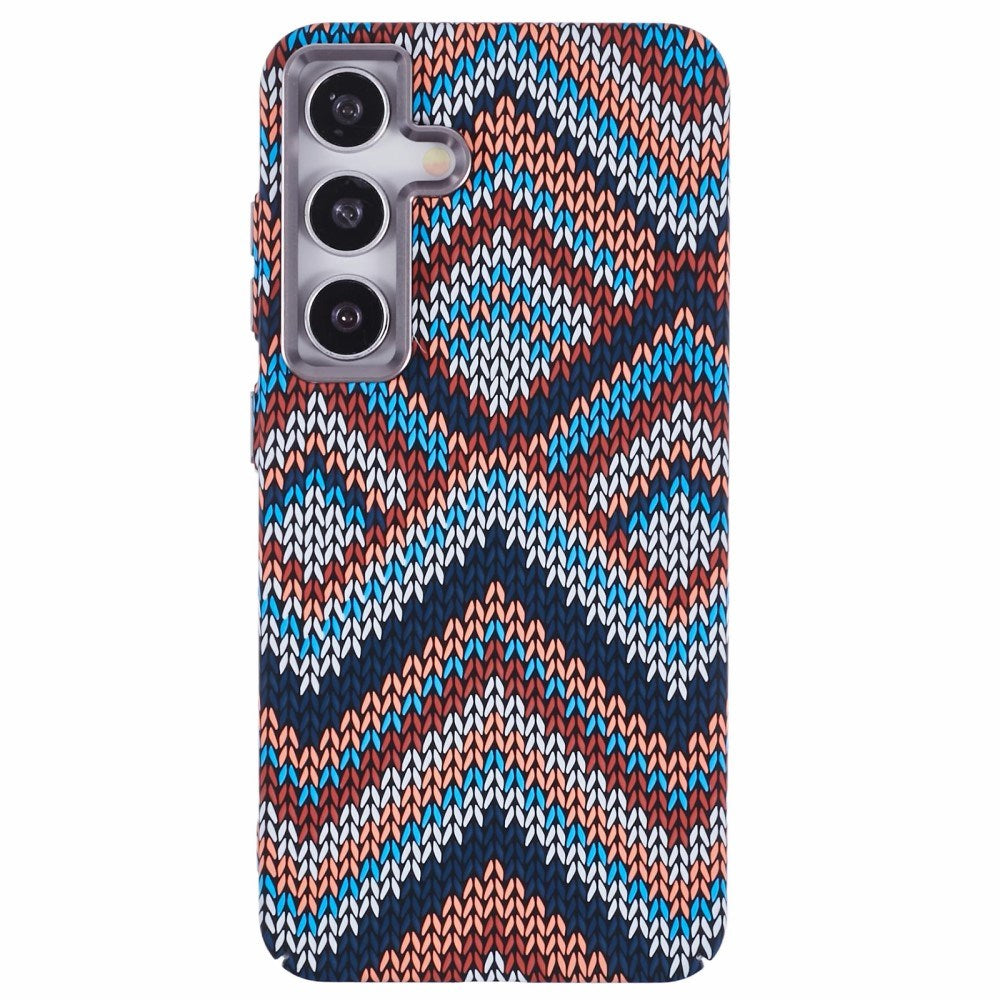 Samsung Galaxy S24 - EIDERWOOD Mønstret Carbon Cover - MagSafe Kompatibel - Retro Pattern