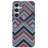 Samsung Galaxy S24 - EIDERWOOD Mønstret Carbon Cover - MagSafe Kompatibel - Retro Pattern