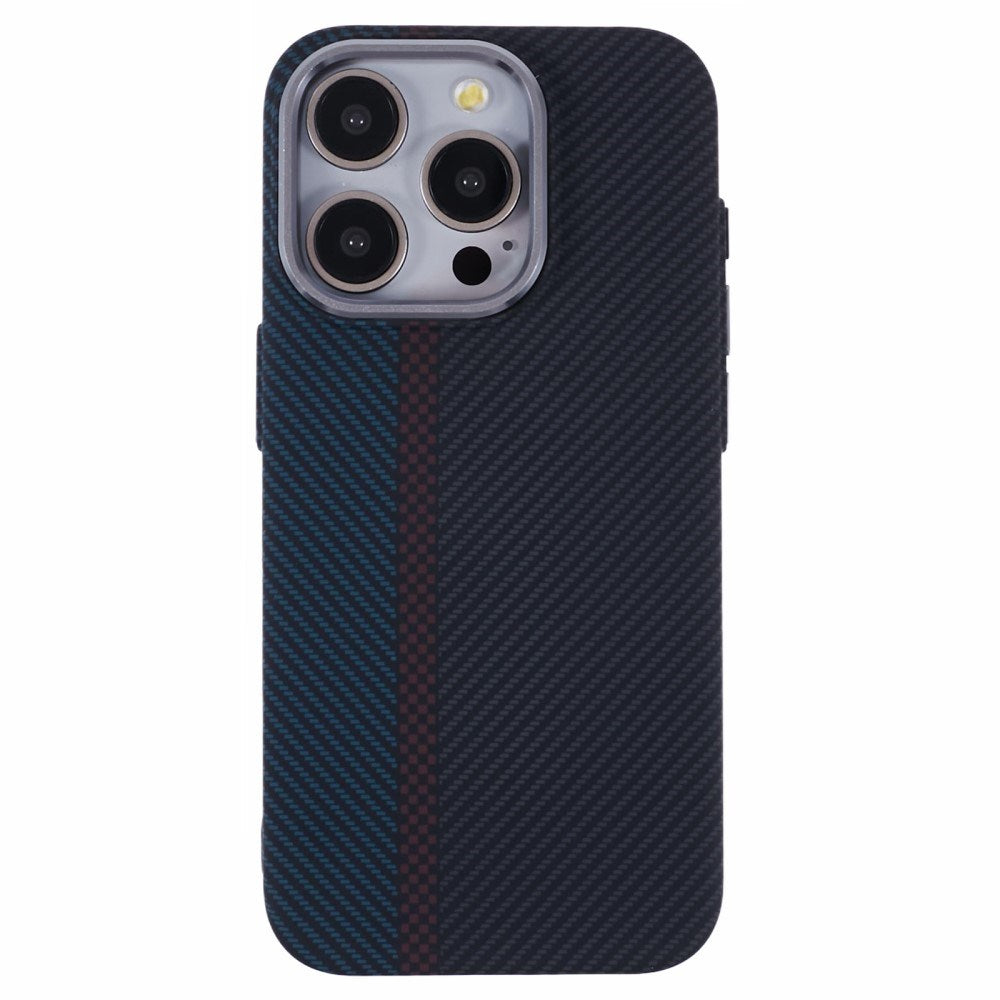 iPhone 15 Pro - EIDERWOOD Mønstret Carbon Cover - MagSafe Kompatibel - Dark Colored Pattern