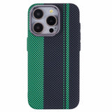 iPhone 15 Pro - EIDERWOOD Mønstret Carbon Cover - MagSafe Kompatibel - Green/Black