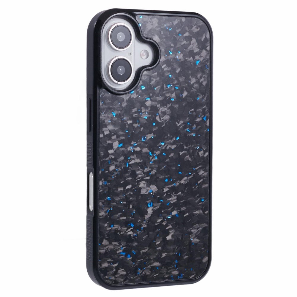 EIDERWOOD Cover til iPhone 16 - Aramid Fiber Bagside og Blød Plast - Blå