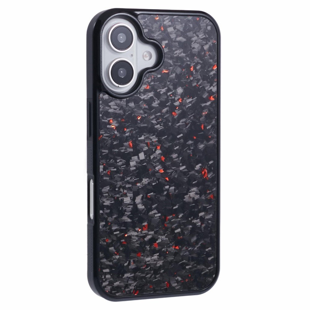 EIDERWOOD Cover til iPhone 16 - Aramid Fiber Bagside og Blød Plast - Rød