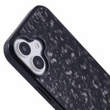EIDERWOOD iPhone 16 Carbon Cover m. Skridsikker Kant - MagSafe Kompatibelt - Sort