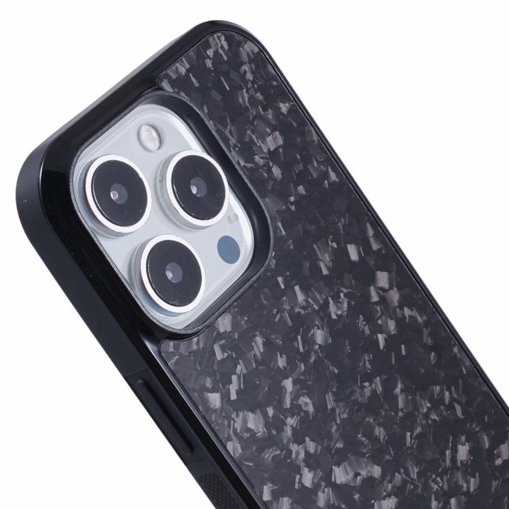 EIDERWOOD iPhone 16 Pro Carbon Cover m. Skridsikker Kant - MagSafe Kompatibelt - Sort