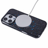 EIDERWOOD iPhone 16 Pro Carbon Cover m. Skridsikker Kant - MagSafe Kompatibelt - Blå