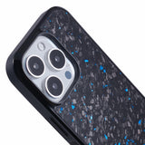 EIDERWOOD iPhone 16 Pro Carbon Cover m. Skridsikker Kant - MagSafe Kompatibelt - Blå