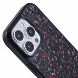 EIDERWOOD iPhone 16 Pro Carbon Cover m. Skridsikker Kant - MagSafe Kompatibelt - Rød