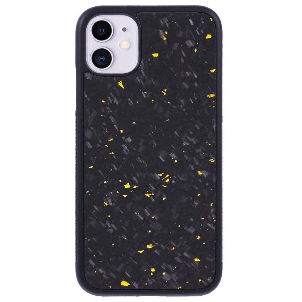 EIDERWOOD Cover til iPhone 11 - Aramid Fiber Bagside og Blød Plast - Guld