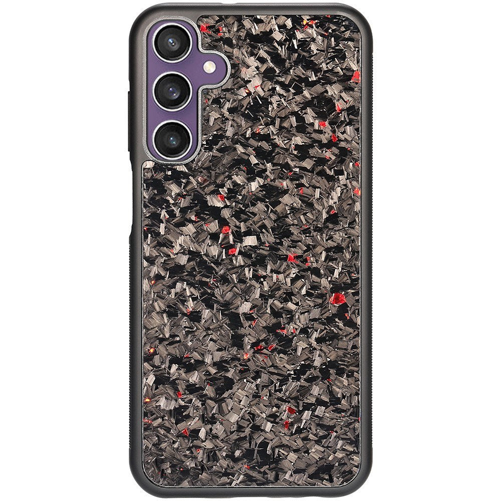 EIDERWOOD Samsung Galaxy S24 Carbon Cover m. Skridsikker Kant - MagSafe Kompatibelt - Rød