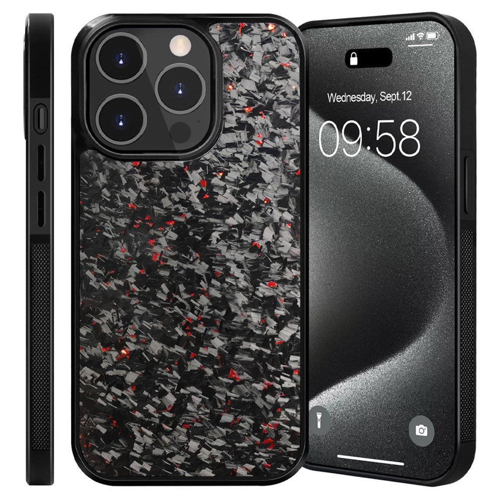 iPhone 12 Pro Max EIDERWOOD Aramid Cover m. Skridsikker Kant - MagSafe Kompatibel - Rød