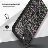 EIDERWOOD iPhone 15 Pro Carbon Cover m. Skridsikker Kant - MagSafe Kompatibelt - Sort