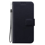 Xiaomi Redmi 14C / Poco C75 - EIDERWOOD Kunstlæder Flip Cover m. Strop - Sort
