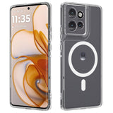 EIDERWOOD Motorola Edge 50 Neo / Thinkphone 25 Hybrid Plast Bagside Cover - MagSafe Kompatibel - Gennemsigtig / Hvid