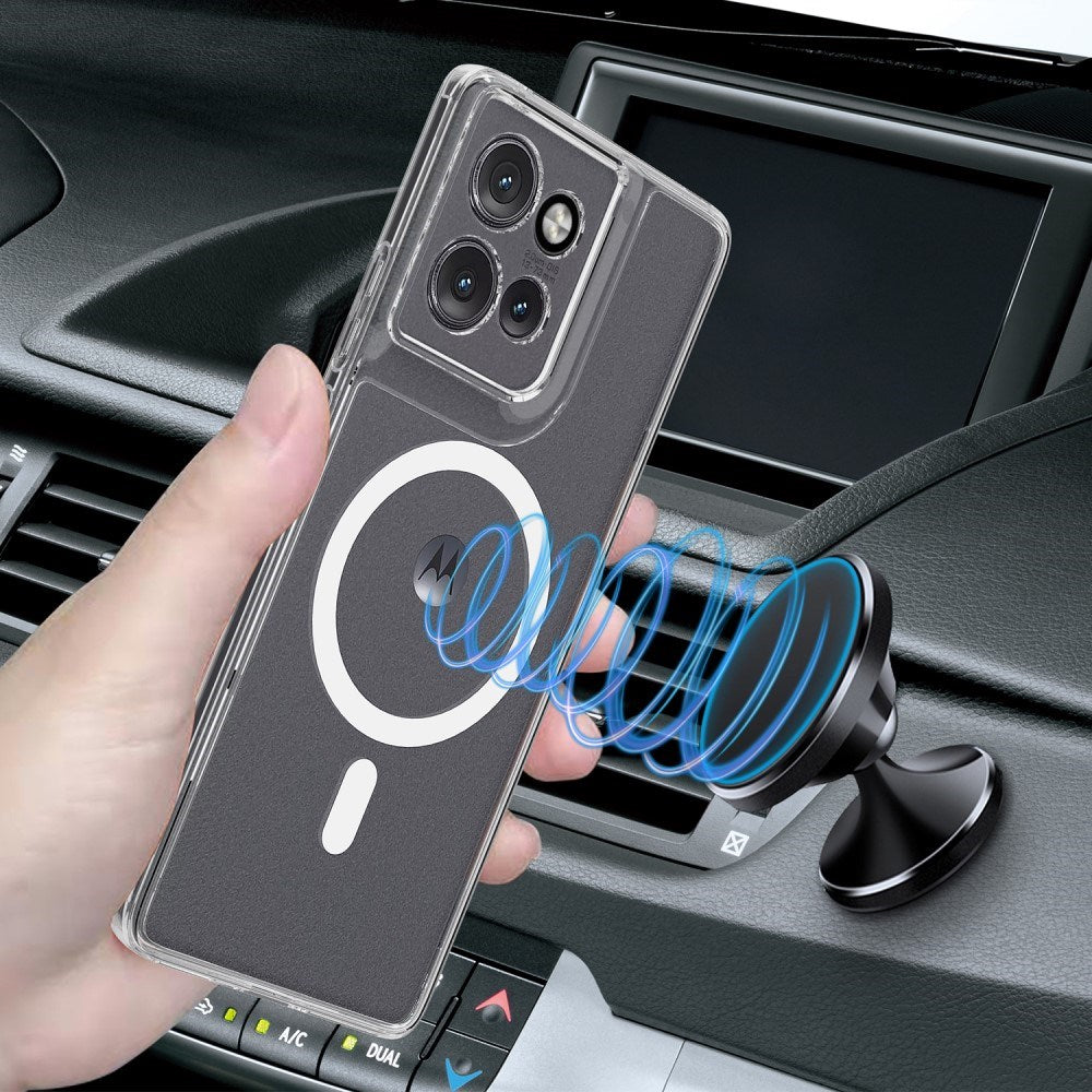 EIDERWOOD Motorola Edge 50 Neo / Thinkphone 25 Hybrid Plast Bagside Cover - MagSafe Kompatibel - Gennemsigtig / Hvid