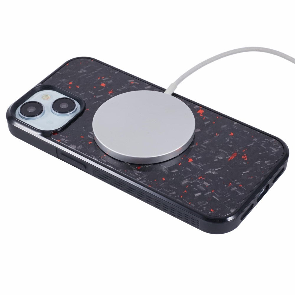 EIDERWOOD Cover til iPhone 14 - Aramid Fiber Bagside og Blød Plast - Rød