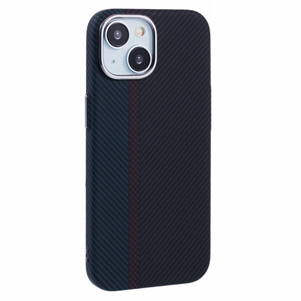 iPhone 14 - EIDERWOOD Mønstret Carbon Cover - MagSafe Kompatibel - Dark Colored Pattern