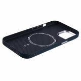 iPhone 14 - EIDERWOOD Mønstret Carbon Cover - MagSafe Kompatibel - Dark Colored Pattern