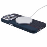 iPhone 14 Pro - EIDERWOOD Mønstret Carbon Cover - MagSafe Kompatibel - Dark Colored Pattern