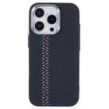 iPhone 14 Pro - EIDERWOOD Mønstret Carbon Cover - MagSafe Kompatibel - Dark ZigZag Pattern