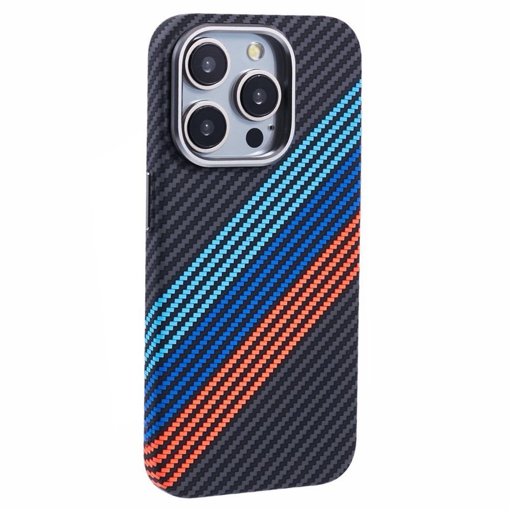 iPhone 12/12 Pro - EIDERWOOD Mønstret Carbon Cover - MagSafe Kompatibel - Colorful Stripes