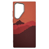 Samsung Galaxy S23 Ultra - EIDERWOOD Mønstret Carbon Cover - MagSafe Kompatibel - Orange Peak