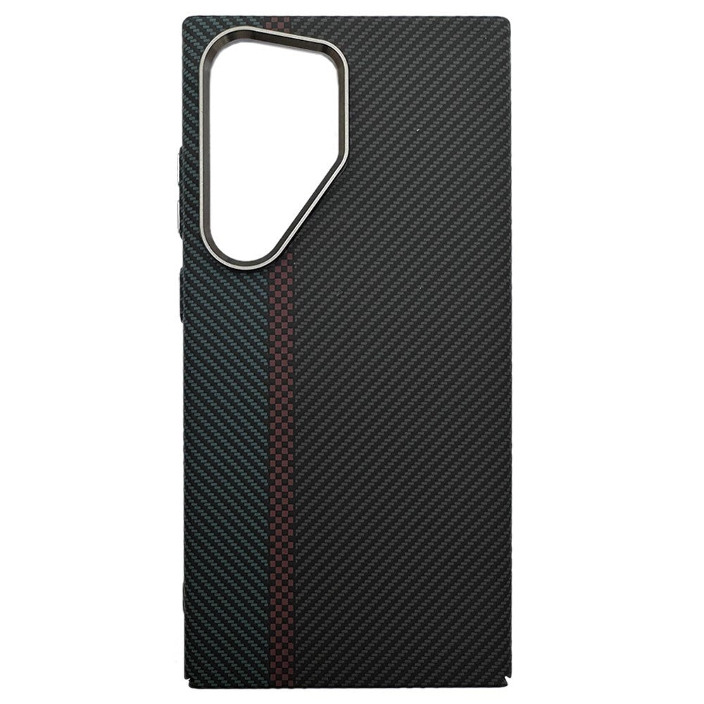 Samsung Galaxy S23 Ultra - EIDERWOOD Mønstret Carbon Cover - MagSafe Kompatibel - Dark Colored Pattern