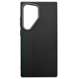 Samsung Galaxy S23 Ultra - EIDERWOOD Mønstret Carbon Cover - MagSafe Kompatibel - Dark Colored Pattern