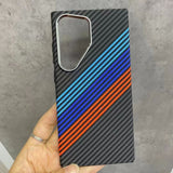 Samsung Galaxy S24 Ultra - EIDERWOOD Mønstret Carbon Cover - MagSafe Kompatibel - Colorful Stripes