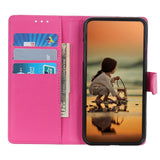 Xiaomi Redmi Note 14 (4G) - EIDERWOOD Kunstlæder Flip Cover m. Kortholder & Ståfunktion - Pink