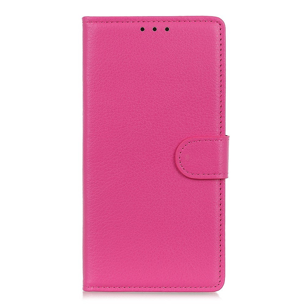 Xiaomi Redmi Note 14 (4G) - EIDERWOOD Kunstlæder Flip Cover m. Kortholder & Ståfunktion - Pink
