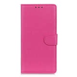 Xiaomi Redmi Note 14 (4G) - EIDERWOOD Kunstlæder Flip Cover m. Kortholder & Ståfunktion - Pink