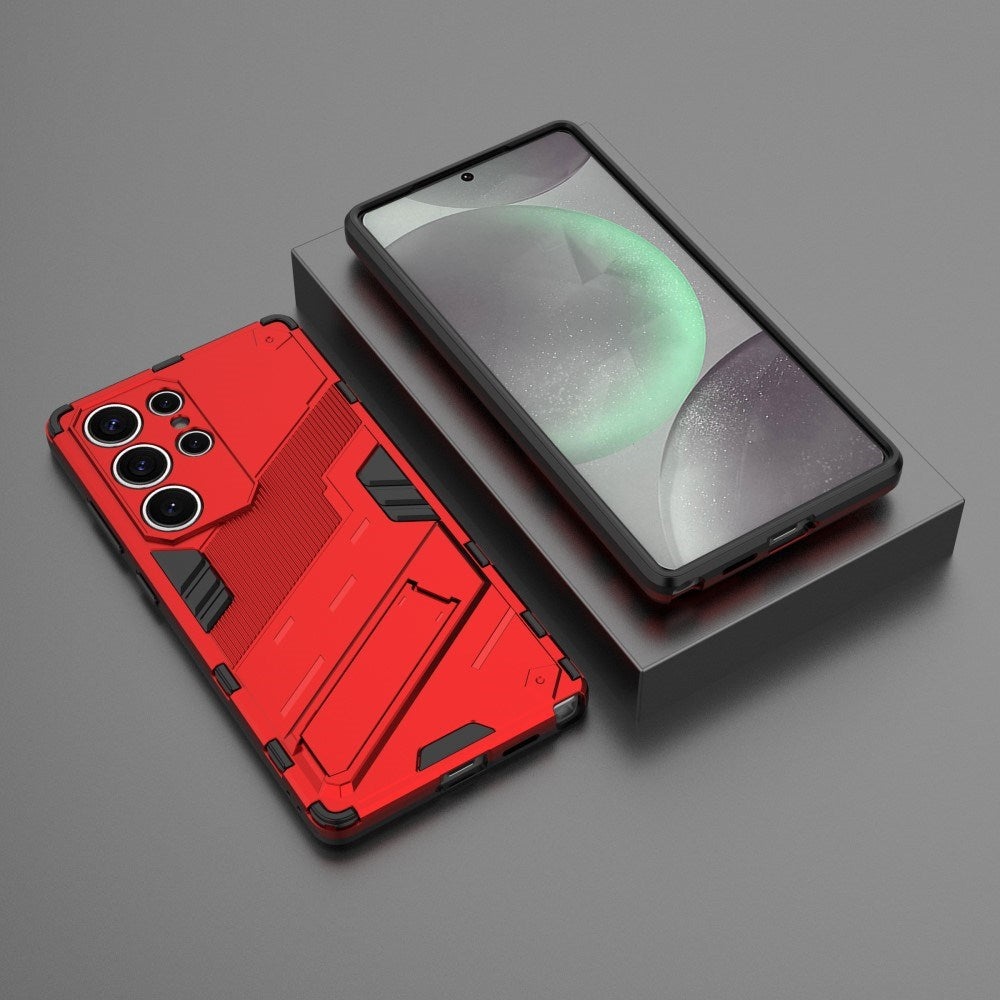 Samsung Galaxy S25 Ultra - EIDERWOOD Håndværker Cover m. Kickstand - Rød