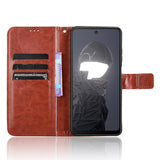 HMD Fusion / Fusion X1 - EIDERWOOD Kunstlæder Flip Cover m. Strop - Brun