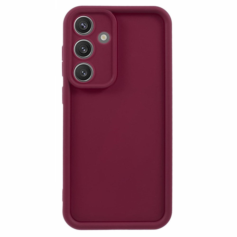 EIDERWOOD Samsung Galaxy S25 - Anti-Slip Fleksibelt Plastik Cover - Rød