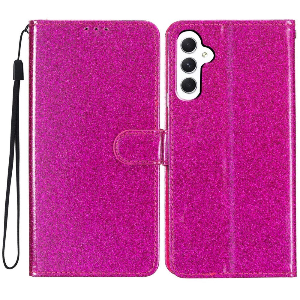 EIDERWOOD Samsung Galaxy A36 (5G) Læder Flip Cover m. Pung & Strop - Glimmer - Pink