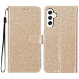 EIDERWOOD Samsung Galaxy A36 (5G) Læder Flip Cover m. Pung & Strop - Glimmer - Guld