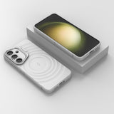 Samsung Galaxy S25+ (Plus) - EIDERWOOD Fleksibelt Plastik Cover m. Tekstur & Kickstand - Hvid