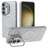 Samsung Galaxy S25+ (Plus) - EIDERWOOD Fleksibelt Plastik Cover m. Tekstur & Kickstand - Grå