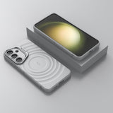 Samsung Galaxy S25+ (Plus) - EIDERWOOD Fleksibelt Plastik Cover m. Tekstur & Kickstand - Grå