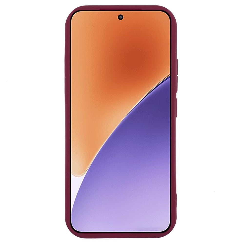 Xiaomi 15 - EIDERWOOD Anti-Slip Fleksibelt Plastik Cover - Rød