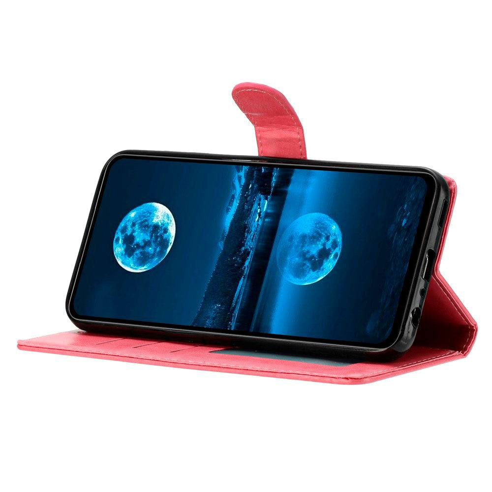 Xiaomi Redmi Note 14 Pro (5G) / Poco X7 - EIDERWOOD Kunstlæder Flip Cover m. Strop - Lyserød