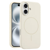 EIDERWOOD iPhone 16 Silikone Mobil Cover - MagSafe Kompatibel - Beige