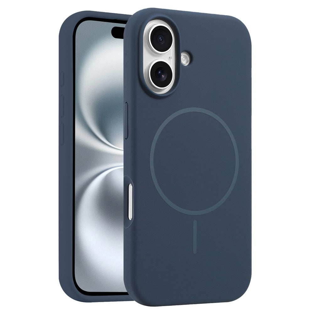 EIDERWOOD iPhone 16 Plus Silikone Mobil Cover - MagSafe Kompatibel - Mørkeblå